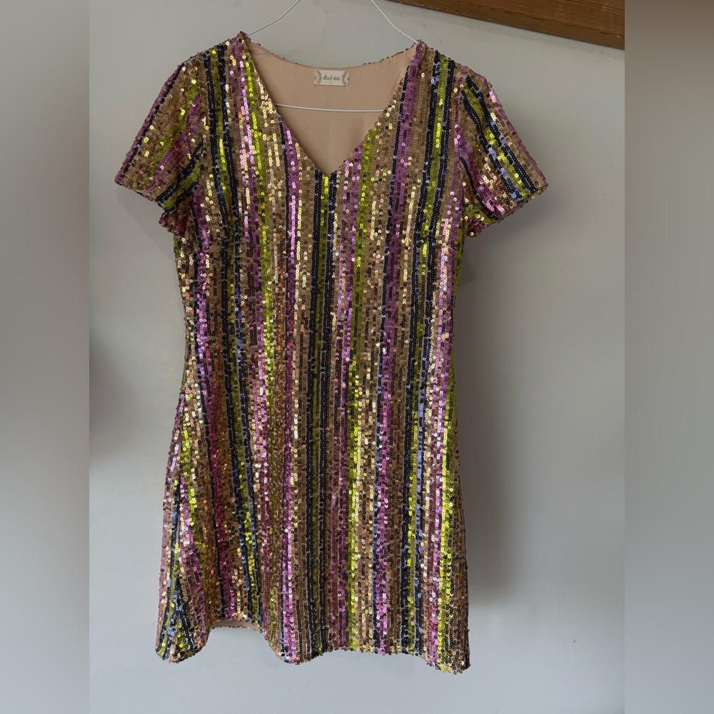 Altar'd State Vibrant Sequin Dress